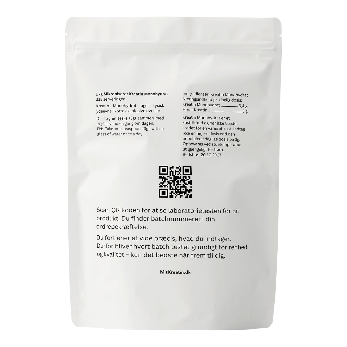 MitKreatin - Kreatin Monohydrat 3 kg