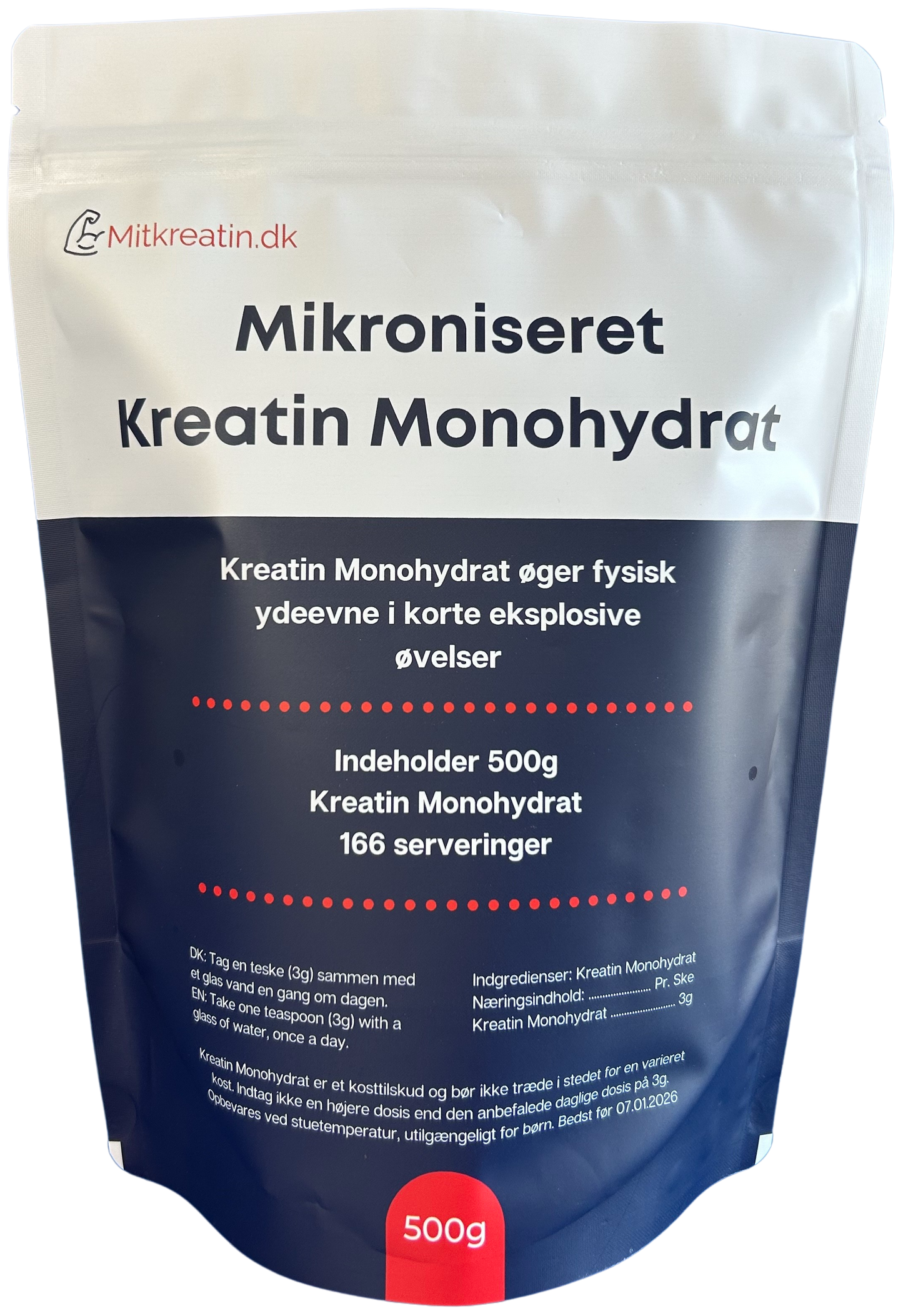 500g Kreatin Monohydrat Pulver